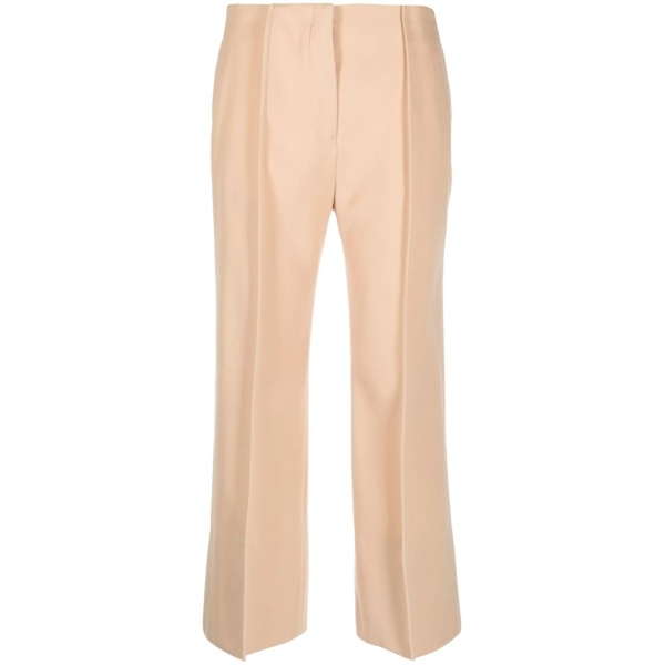 cropped cotton trousers