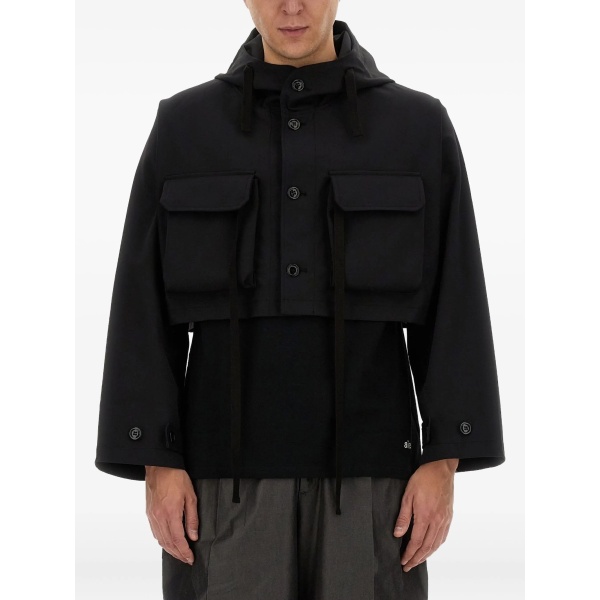 cropped hooded jacket