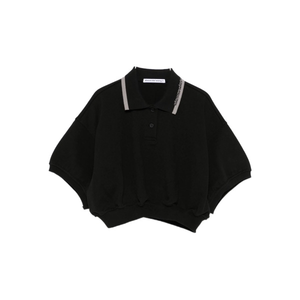 cropped polo top