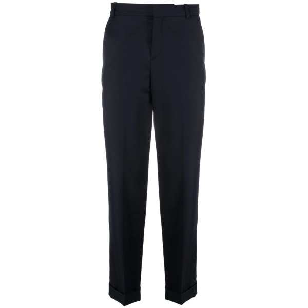 cropped straight-leg trousers