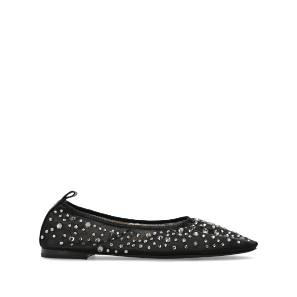 crystal embellished ballerina shoes