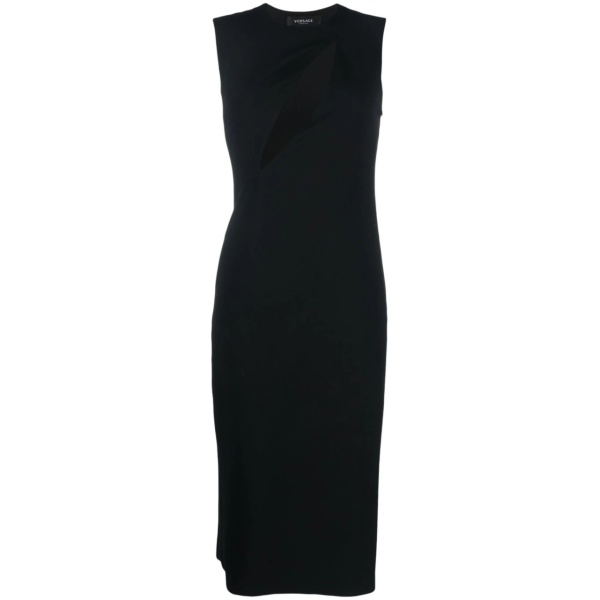 cut-out sleeveless midi dress