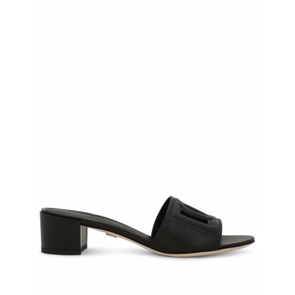 DG-logo leather sandals