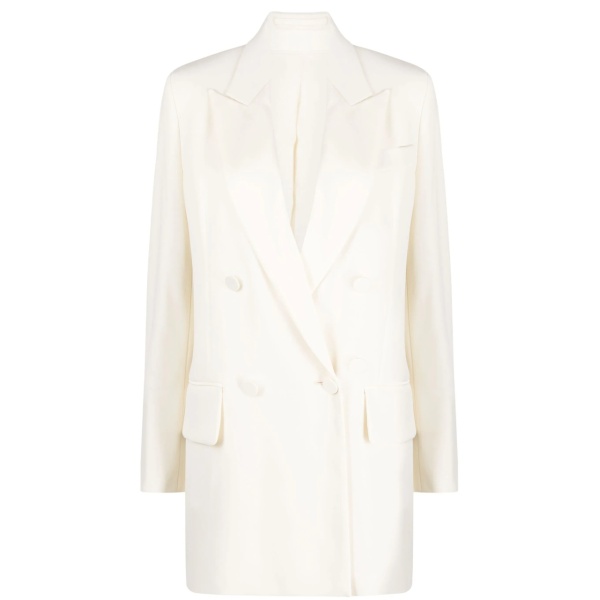 double-breasted virgin wool blazer