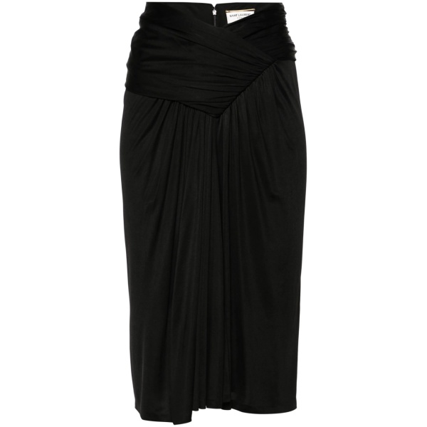 draped pencil miniskirt