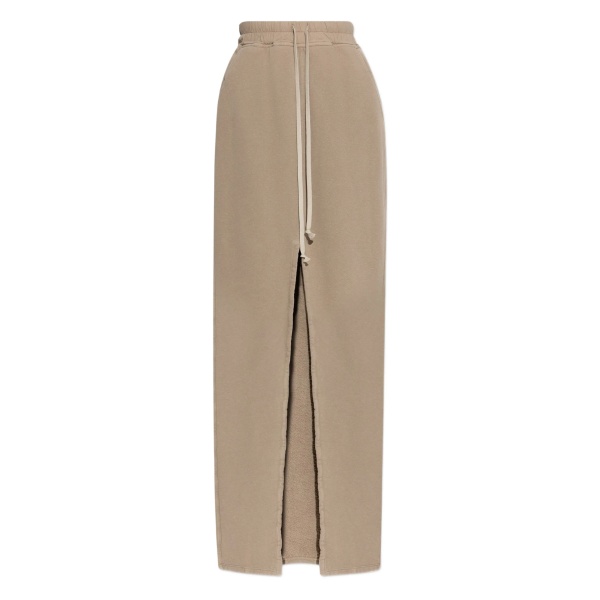 drawstring-waist cotton skirt