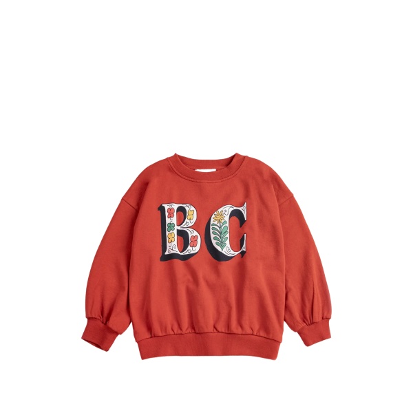 dropped-shoulder crew-neck sweartshirt