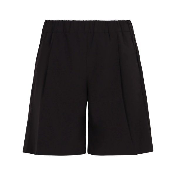elasticated-waist shorts