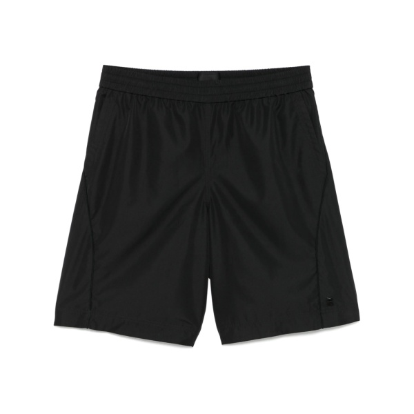 elasticated-waistband shorts