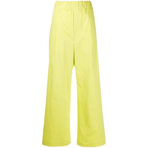 elasticated wide-leg trousers