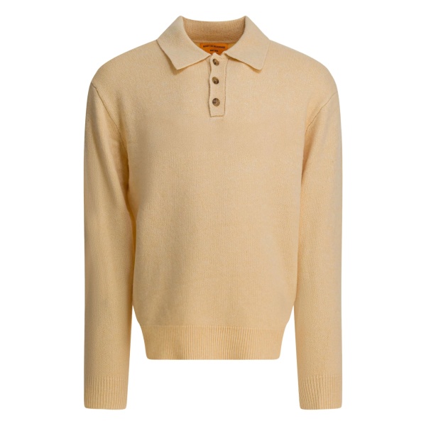 elbow-detailed polo shirt