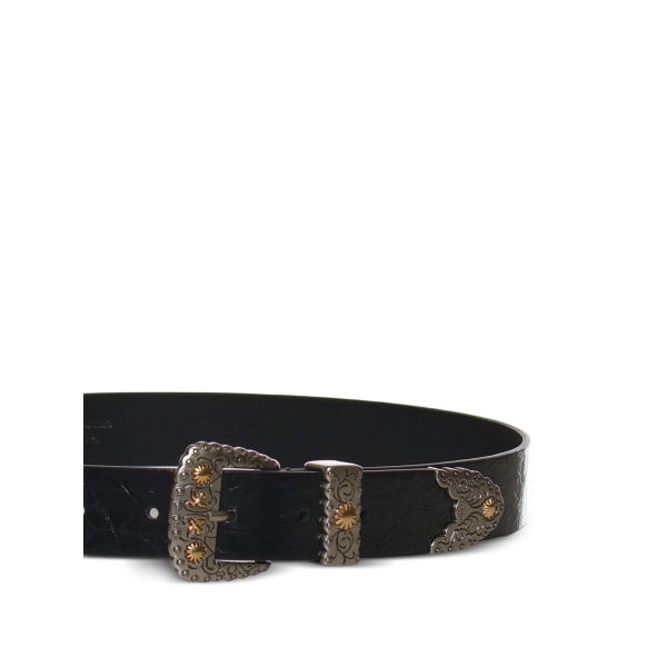 embossed buckle belt