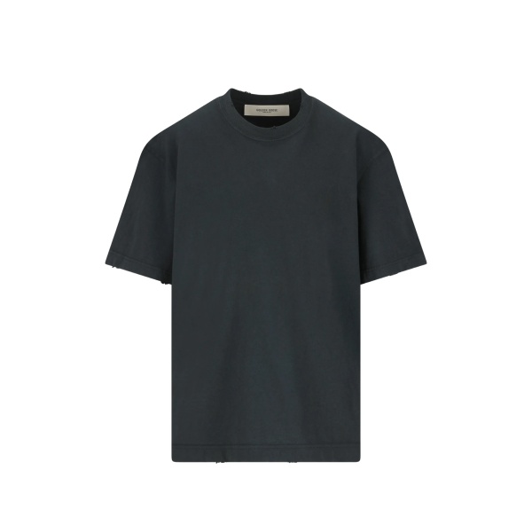 embroidered cotton T-shirt