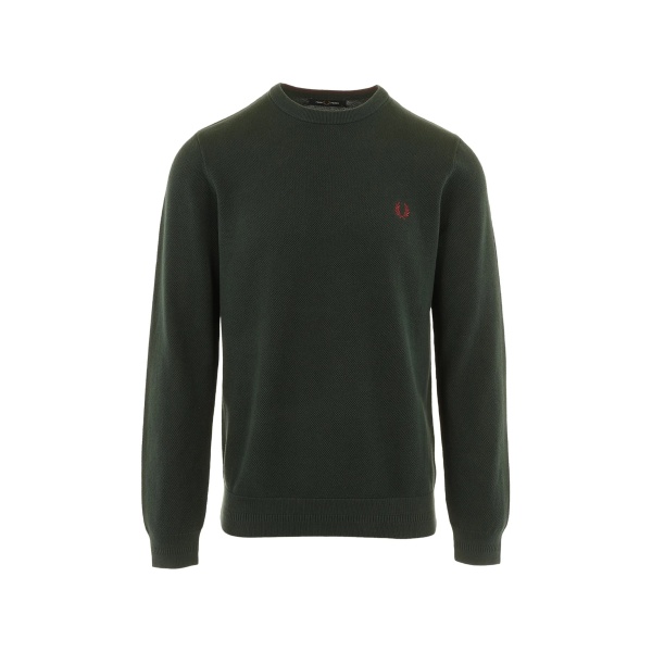 embroidered crew-neck sweater
