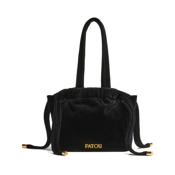 Evening velvet drawstring bag