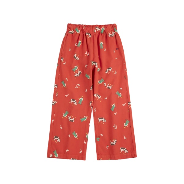 Farm Adventure elasticated woven printed trousers