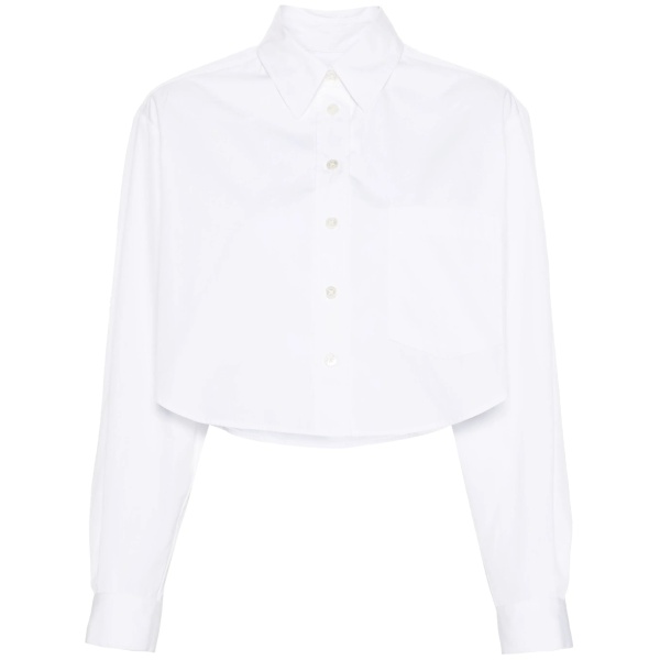 Fleora cropped poplin shirt