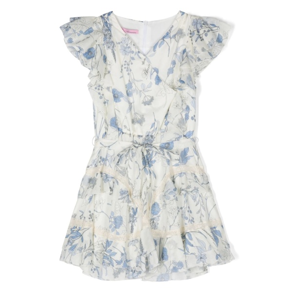 floral-print flared dress