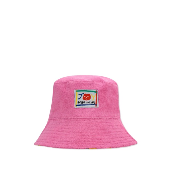 floral-print hat
