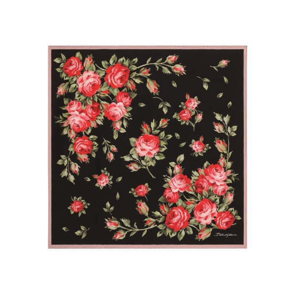 floral-print scarf