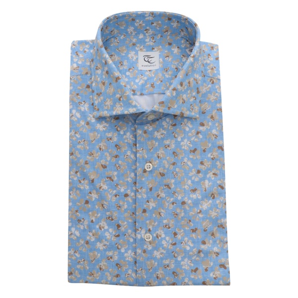 floral-print shirt