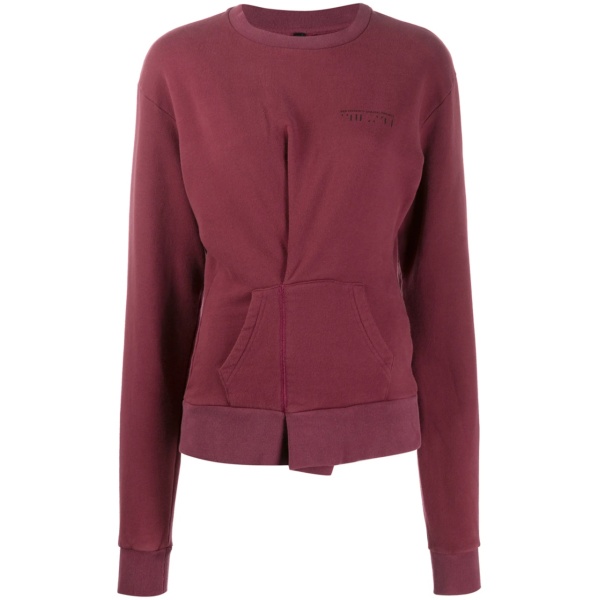 folded detail sweatshirt