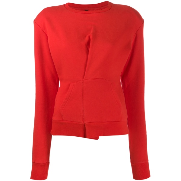 folded detail sweatshirt