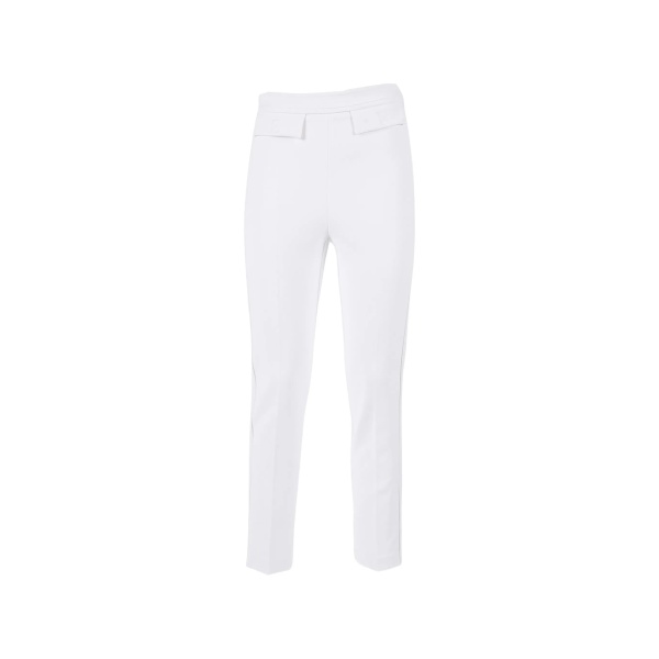 front tab-detail trousers