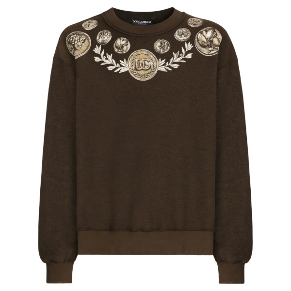 graphic-print cotton sweatshirt