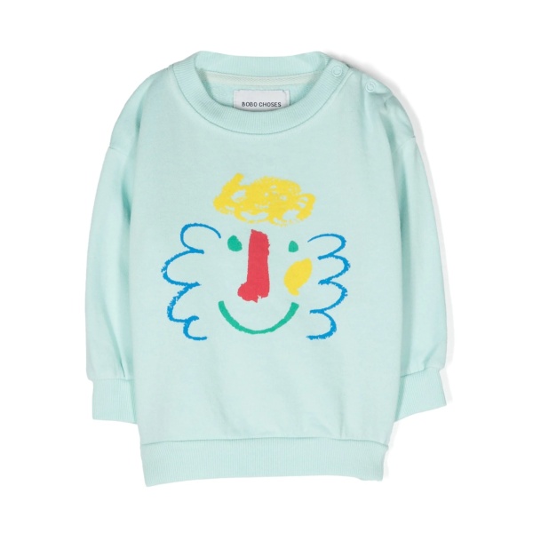 graphic-print organic cotton sweatshirt