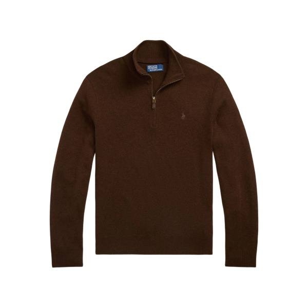 half-zip merino wool pullover