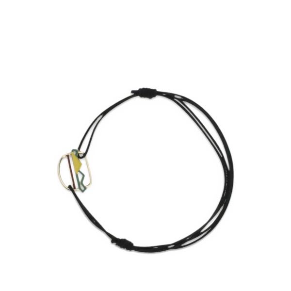 Hamburger adjustable-cord bracelet