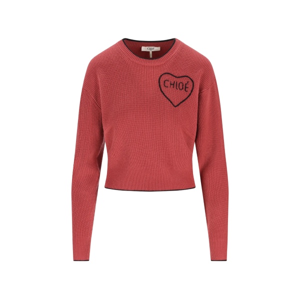 heart knitted jumper