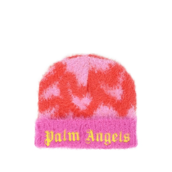 heart-print beanie