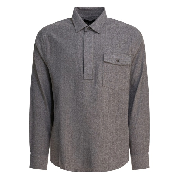 herringbone pocket polo shirt