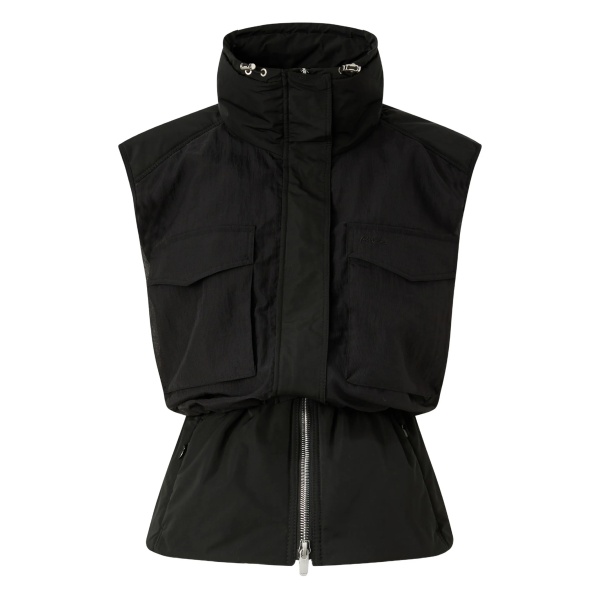 high-neck pocket jacket