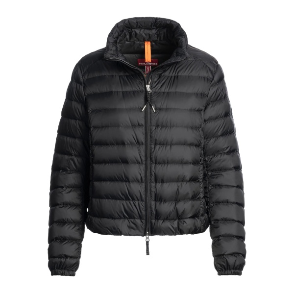 high-neck quilted jacket