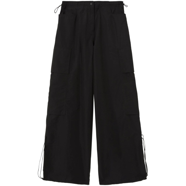 high-rise parachute trousers