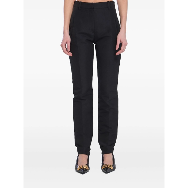 high-waisted trousers