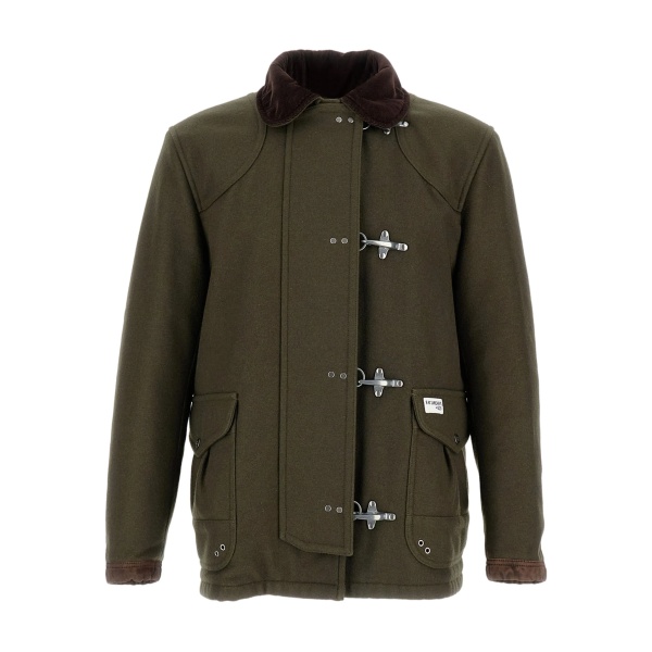 hook-fastening patch-pocket parka