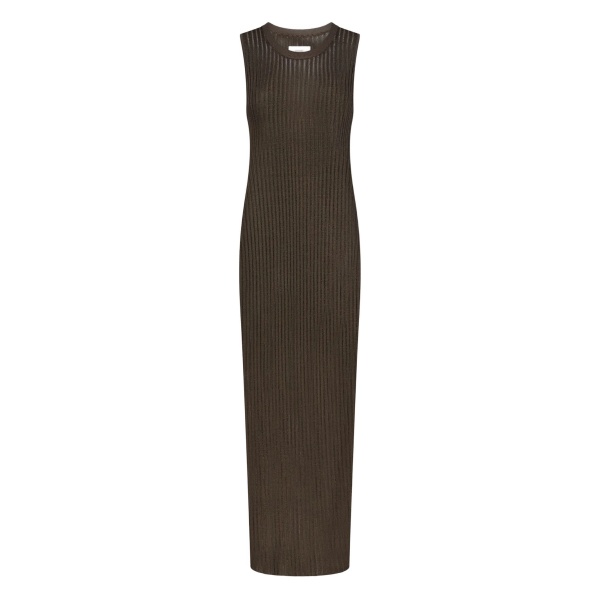 Icaria ribbed semi-sheer maxi dress