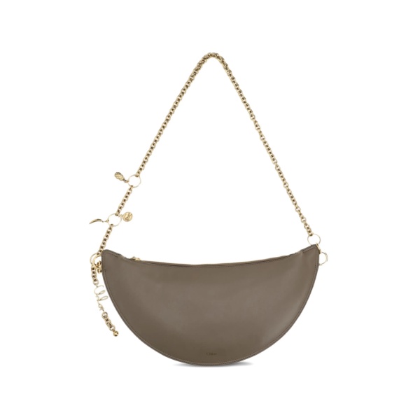Icons chain leather shoulder bag