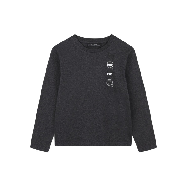 Ikonik Karl graphic-print long-sleeve top