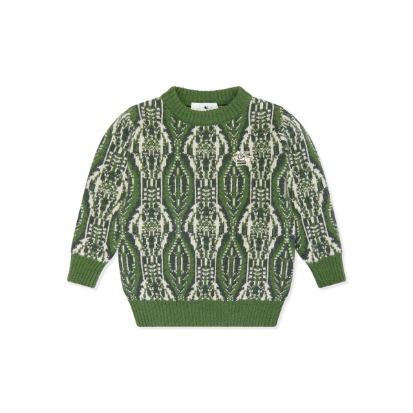intarsia-knit logo jumper