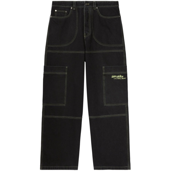 Irregular cargo jeans