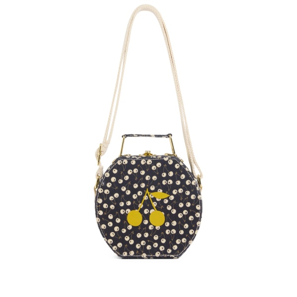 Jadore cherry-print round shoulder bag