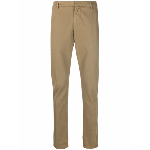 jetted-pocket cotton chinos