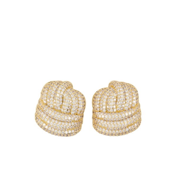 knot-effect earrings