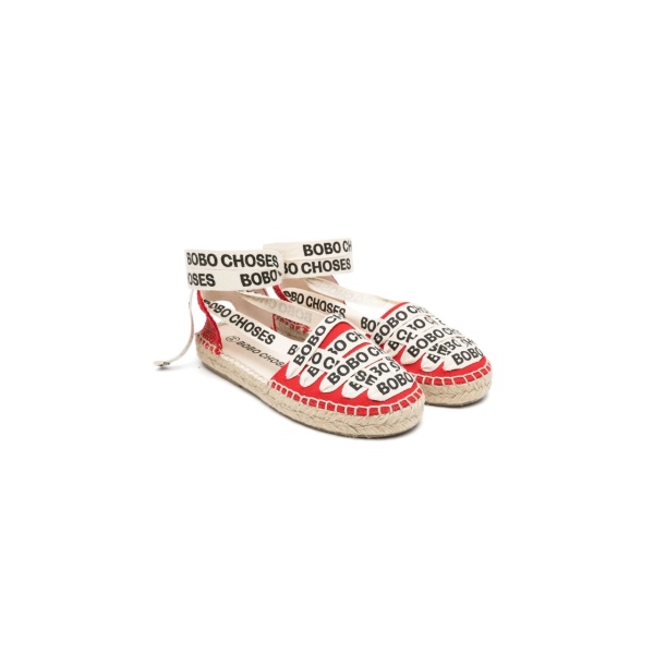 lace-up cotton espadrilles