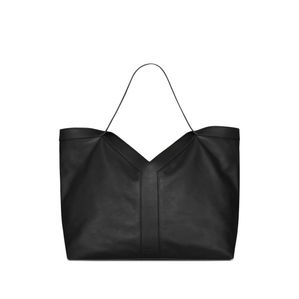 large Y leather tote bag